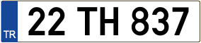 Trailer License Plate